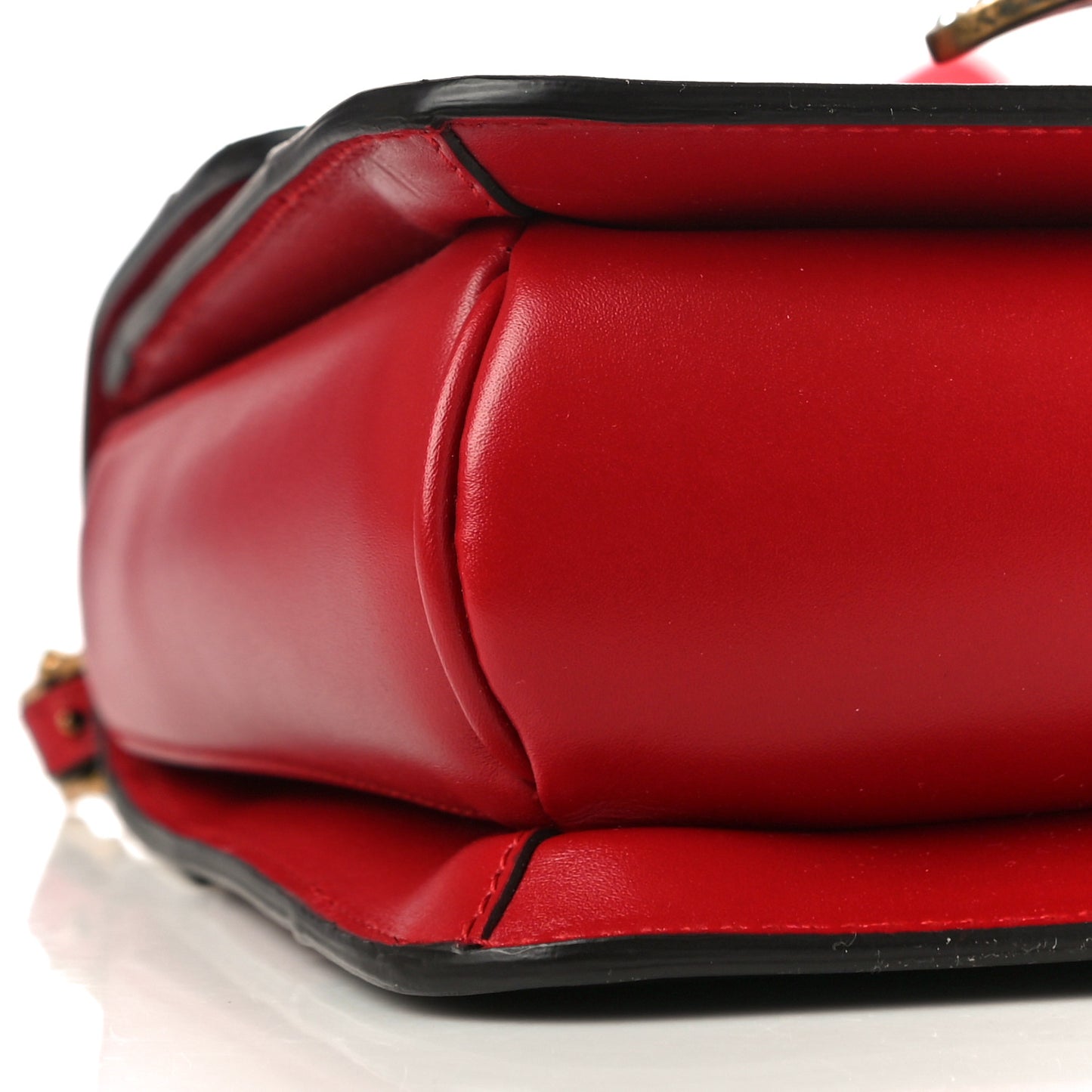 Calfskin Sylvie Web Queen Margaret Shoulder Bag Blue Agata Hibiscus Red Mystic White