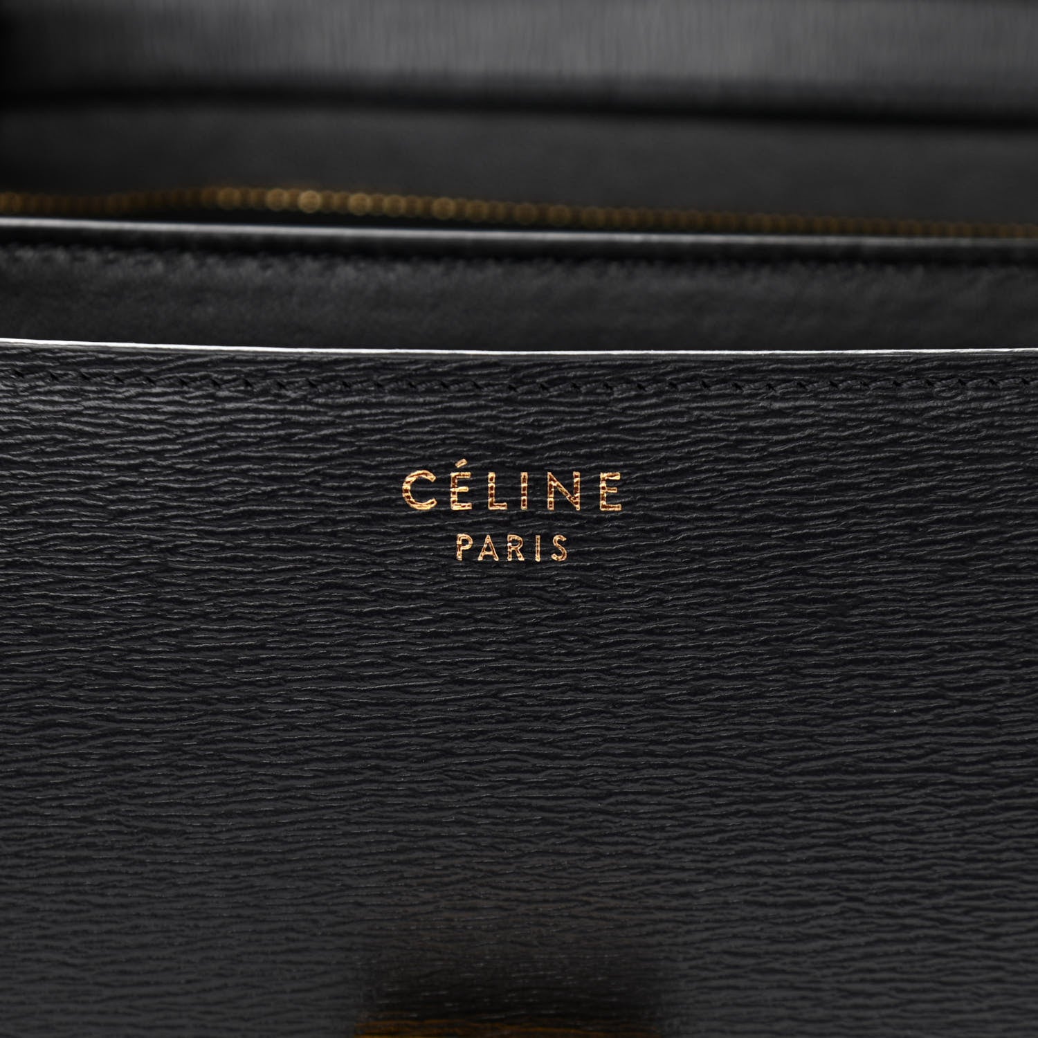 Celine Liege Calfskin Medium Classic Box Flap Bag Black 6 of 10