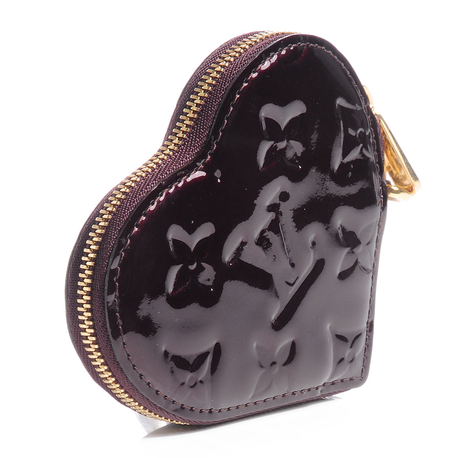 Louis Vuitton Vernis Coeur Heart Coin Purse Amarante 3 of 8
