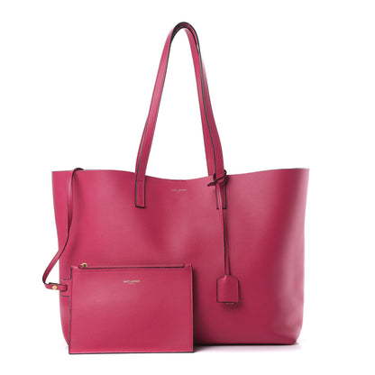 Saint Laurent Calfskin Large Shopping Tote Fuchsia 1 of 16