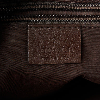 Gucci GG Monogram Web Messenger Crossbody Bag Dark Brown 6 of 11