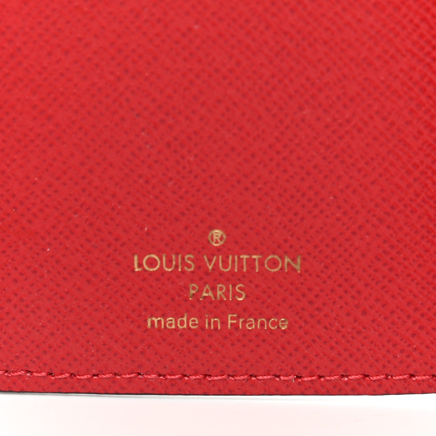 Louis Vuitton Damier Ebene Victorine Wallet Red 6 of 8