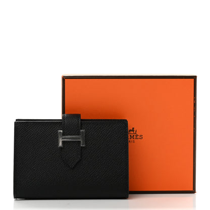 Hermes Epsom Bearn Card Holder Wallet Black 6 of 6