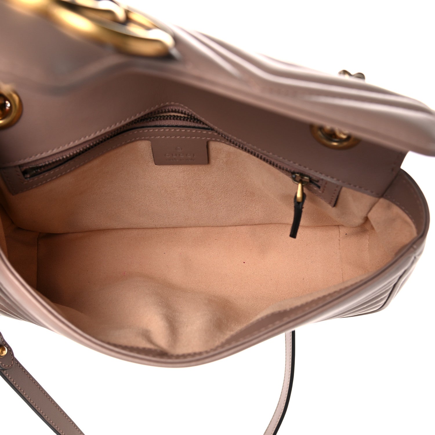 Gucci Calfskin Matelasse Small GG Marmont Shoulder Bag Porcelain Rose 5 of 10