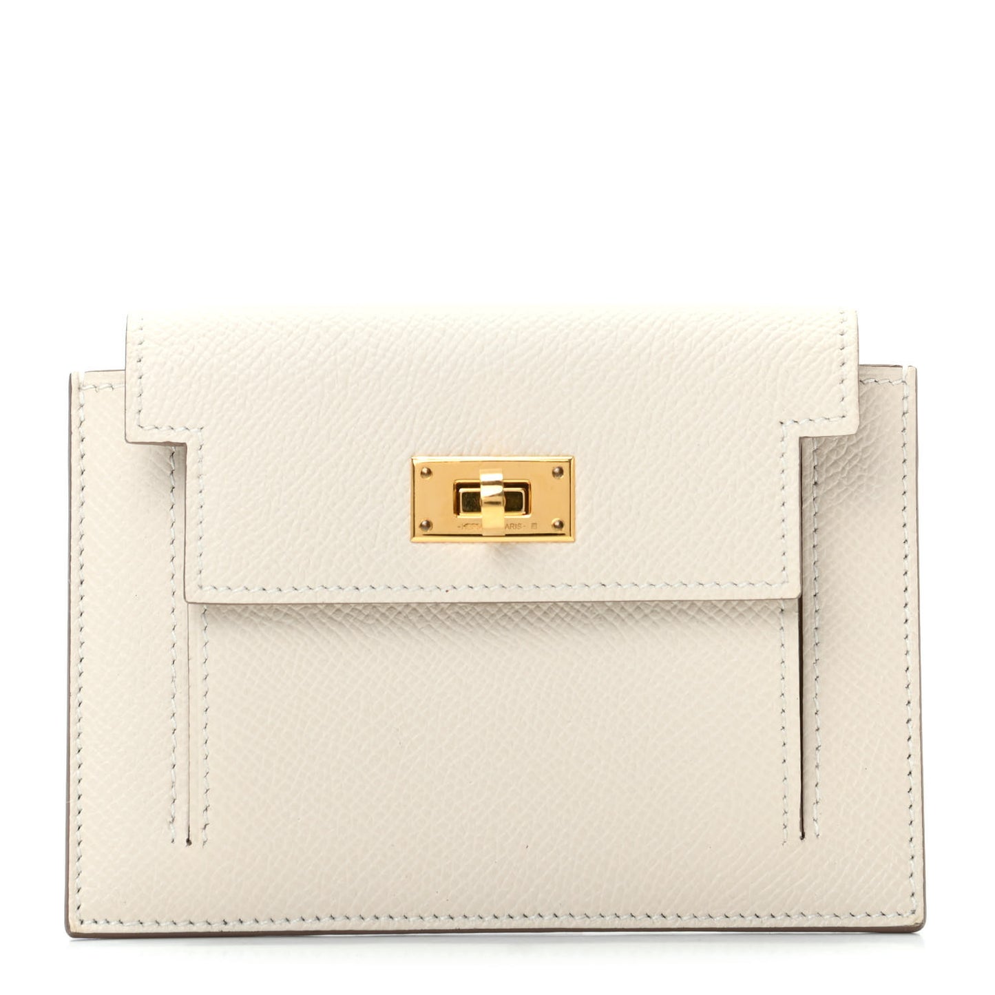 Epsom Kelly Pocket Compact Wallet Craie