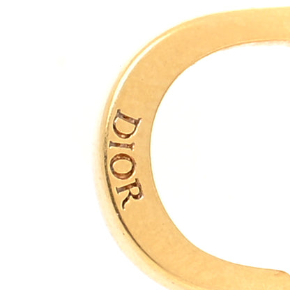 Christian Dior Metal Petit CD Stud Earrings Gold 5 of 5