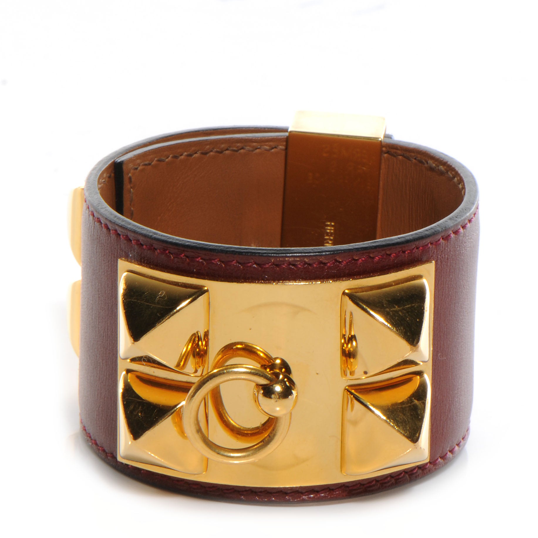 Hermes Box Collier de Chien CDC Bracelet Rouge H Medium 1 of 7