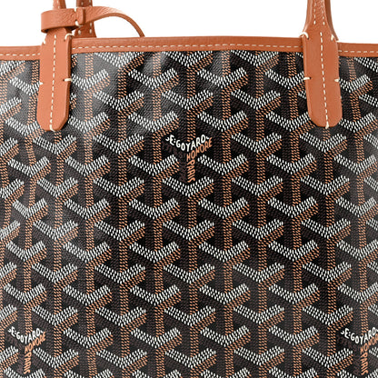 Goyard Goyardine Reversible Mini Anjou Black Gold 9 of 11