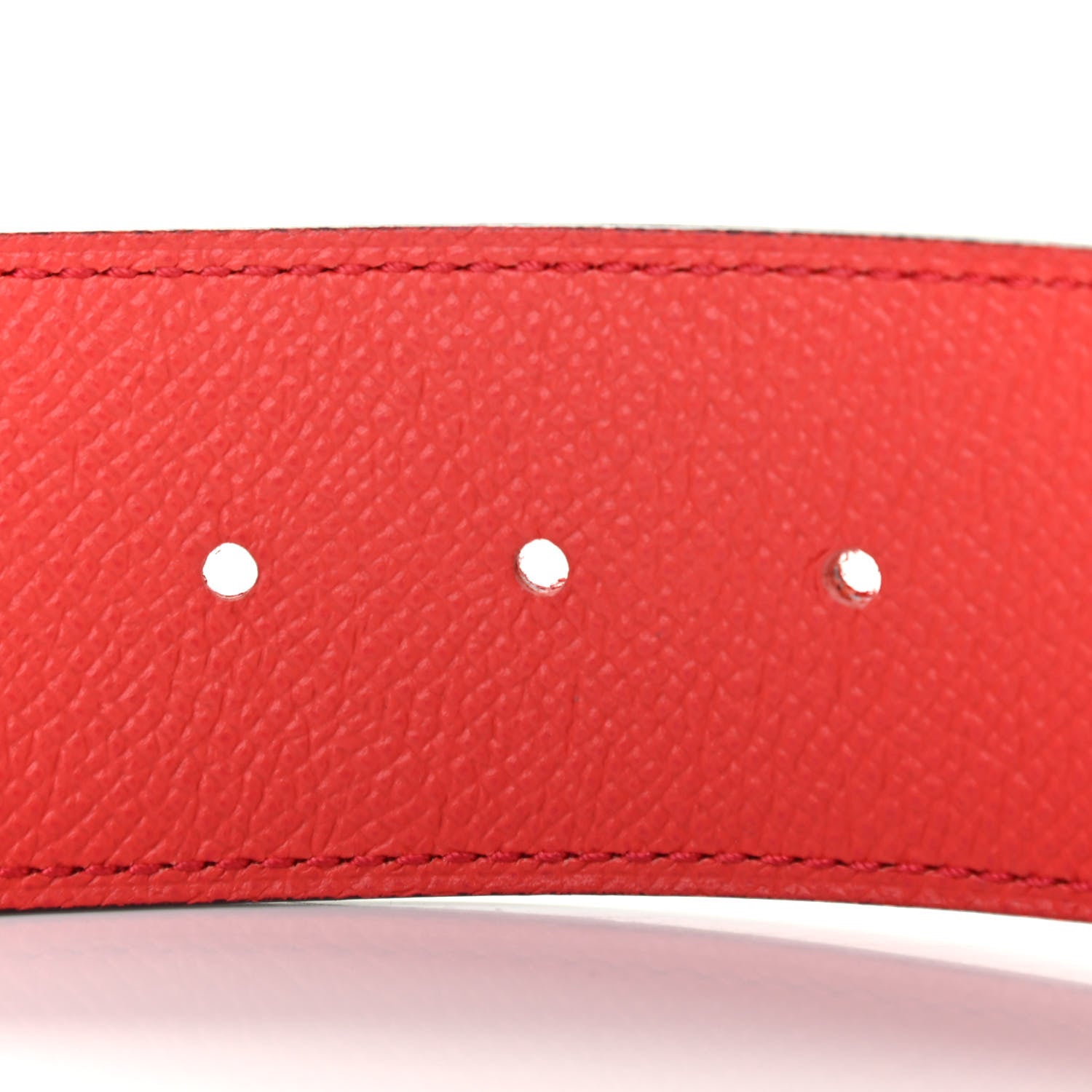 Hermes Epsom 40mm Idem Belt 85 Rouge Casaque Rose Jaipur 4 of 6