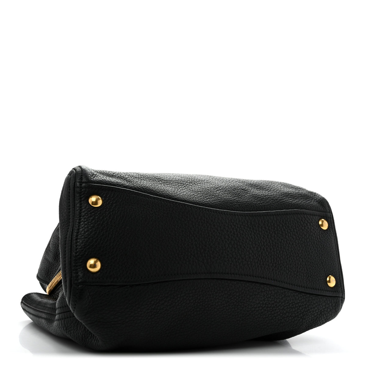Miu Miu Vitello Daino Caribu Tote Black 4 of 14