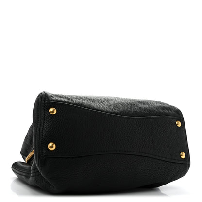 Miu Miu Vitello Daino Caribu Tote Black 4 of 14