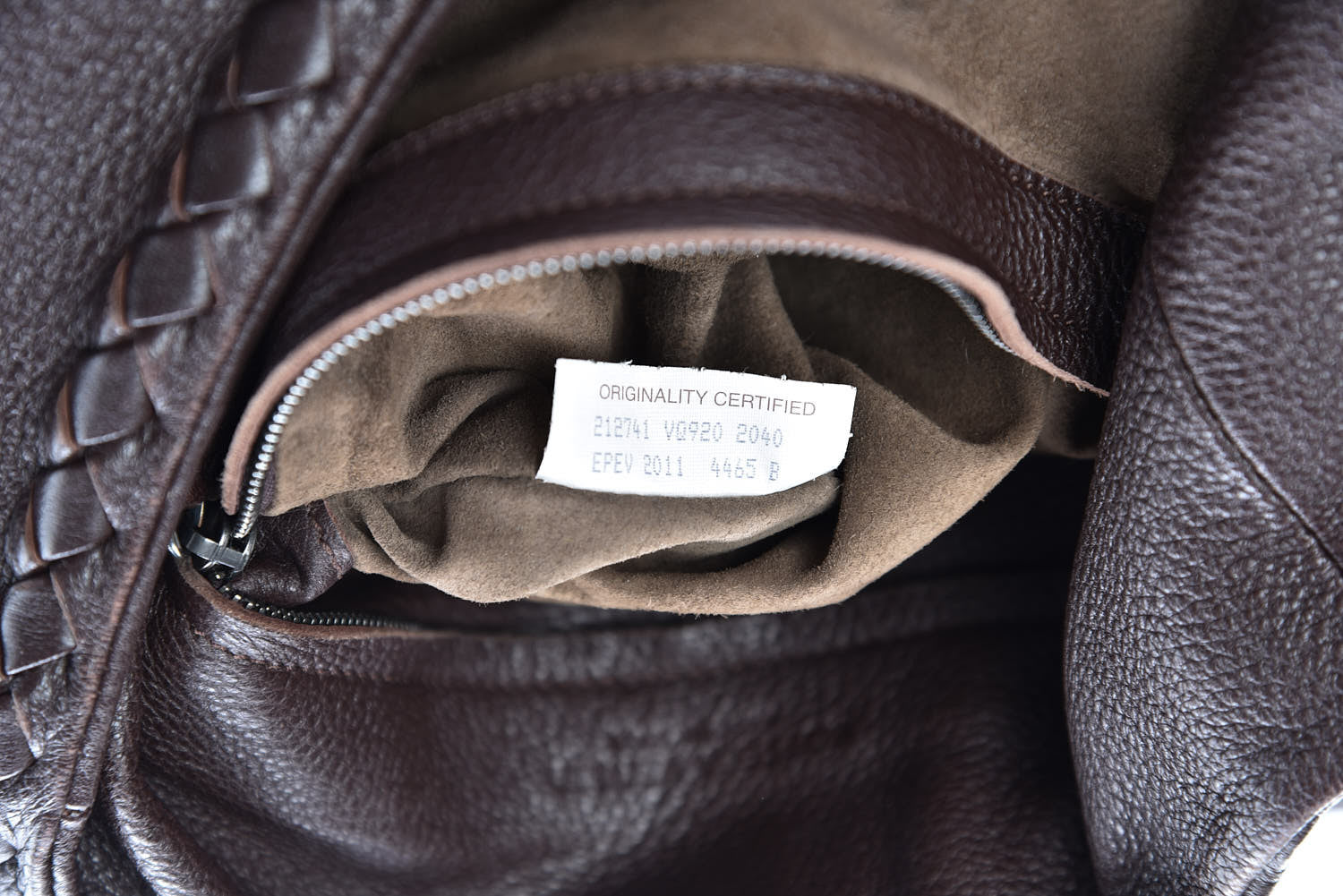 Bottega Veneta Cervo Deerskin Large Hobo Ebano 7 of 9