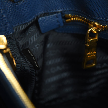 Prada Saffiano Lux Medium Tote Bluette 8 of 10