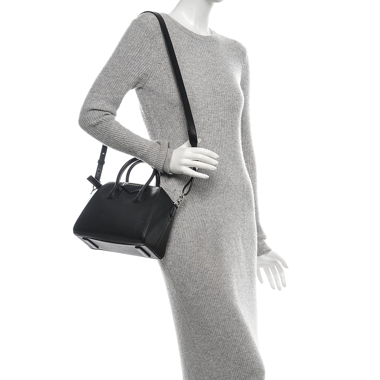Sugar Goatskin Mini Antigona Black