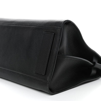 Saint Laurent Grained Calfskin Sac De Jour Souple Duffle 36H Asphalt Black 7 of 9