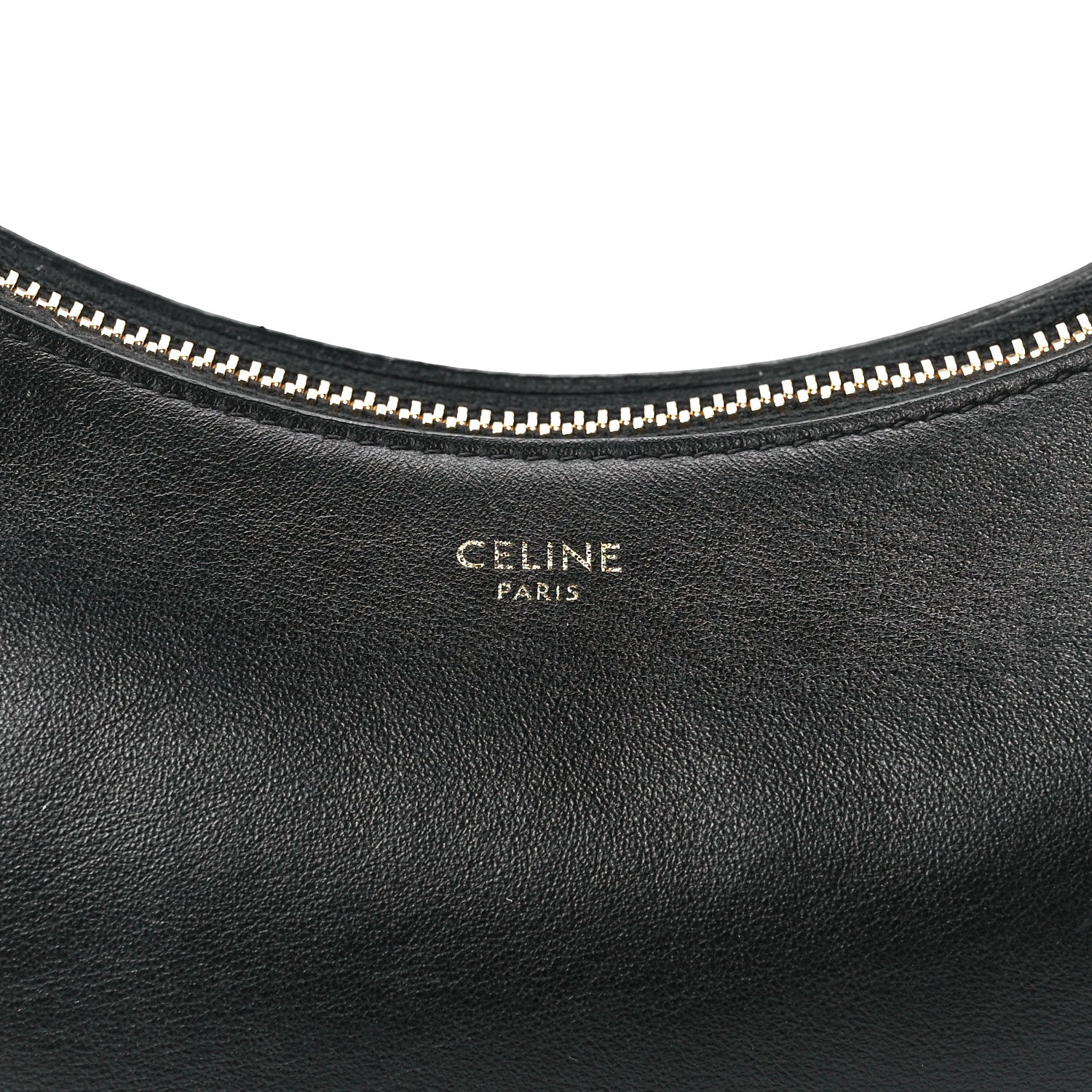 Celine Smooth Calfskin Medium Strap Ava Shoulder Bag Black 7 of 11