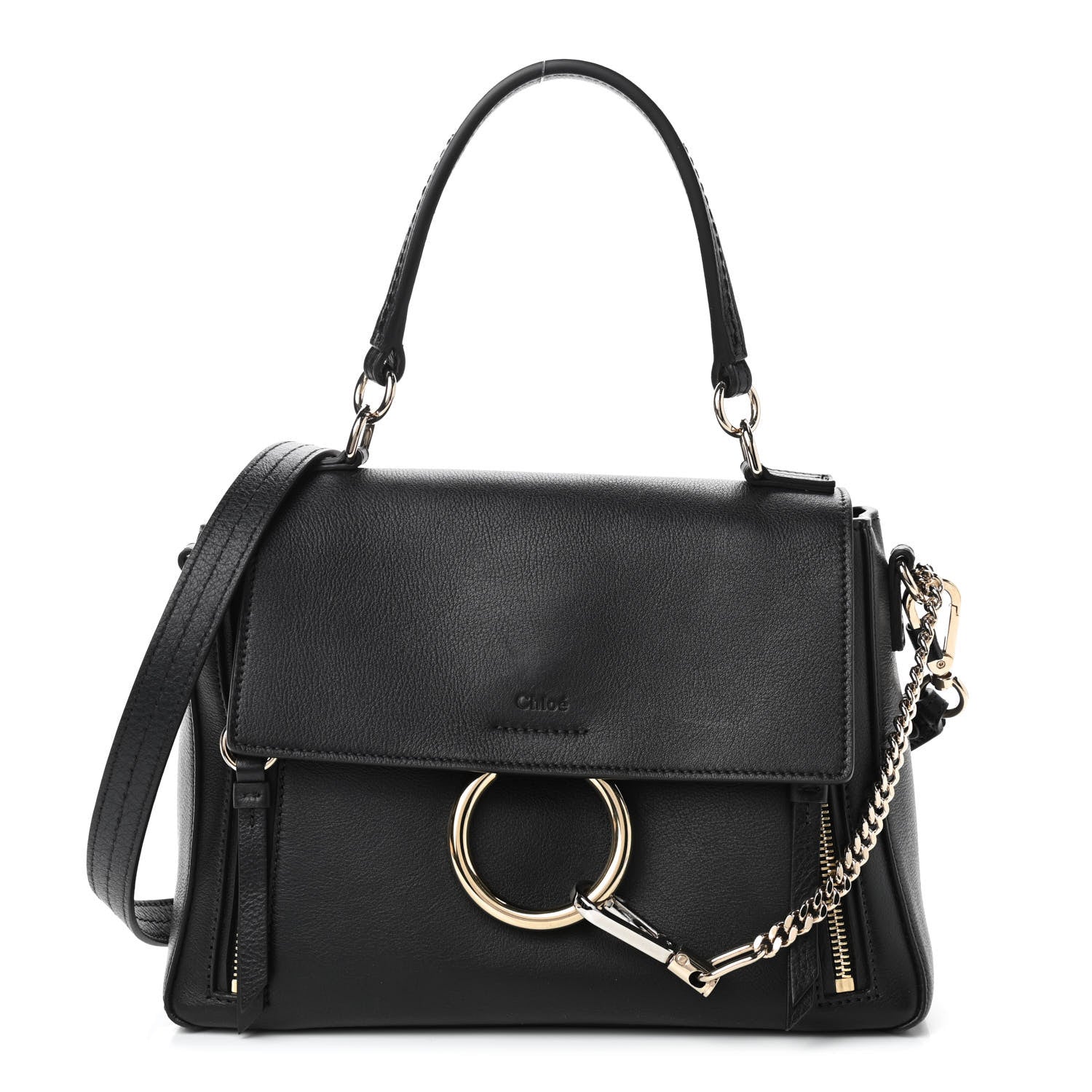 Chloe Calfskin Small Faye Day Shoulder Bag Black 1 of 8