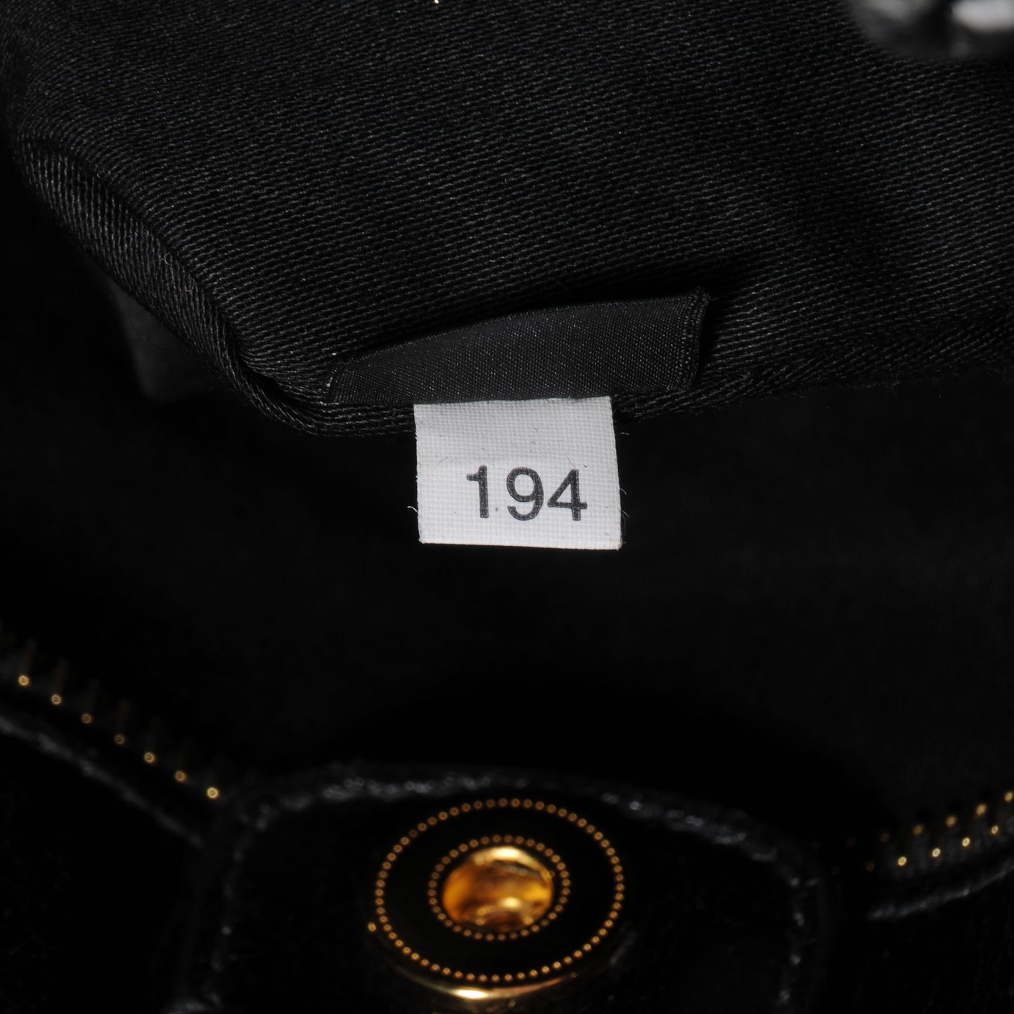 Vitello Lux Leather Gathered Tote Black