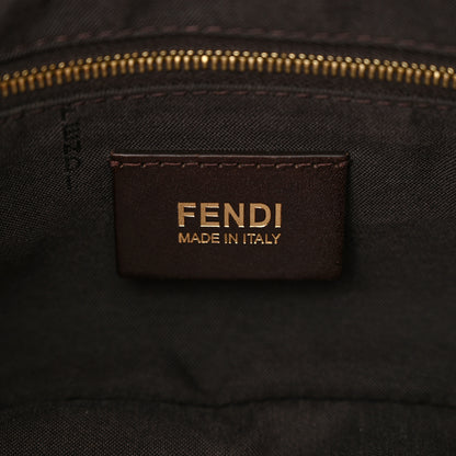 Fendi Zucchino Spalmati Vitello Forever Baguette Bordeaux Rubino 6 of 11