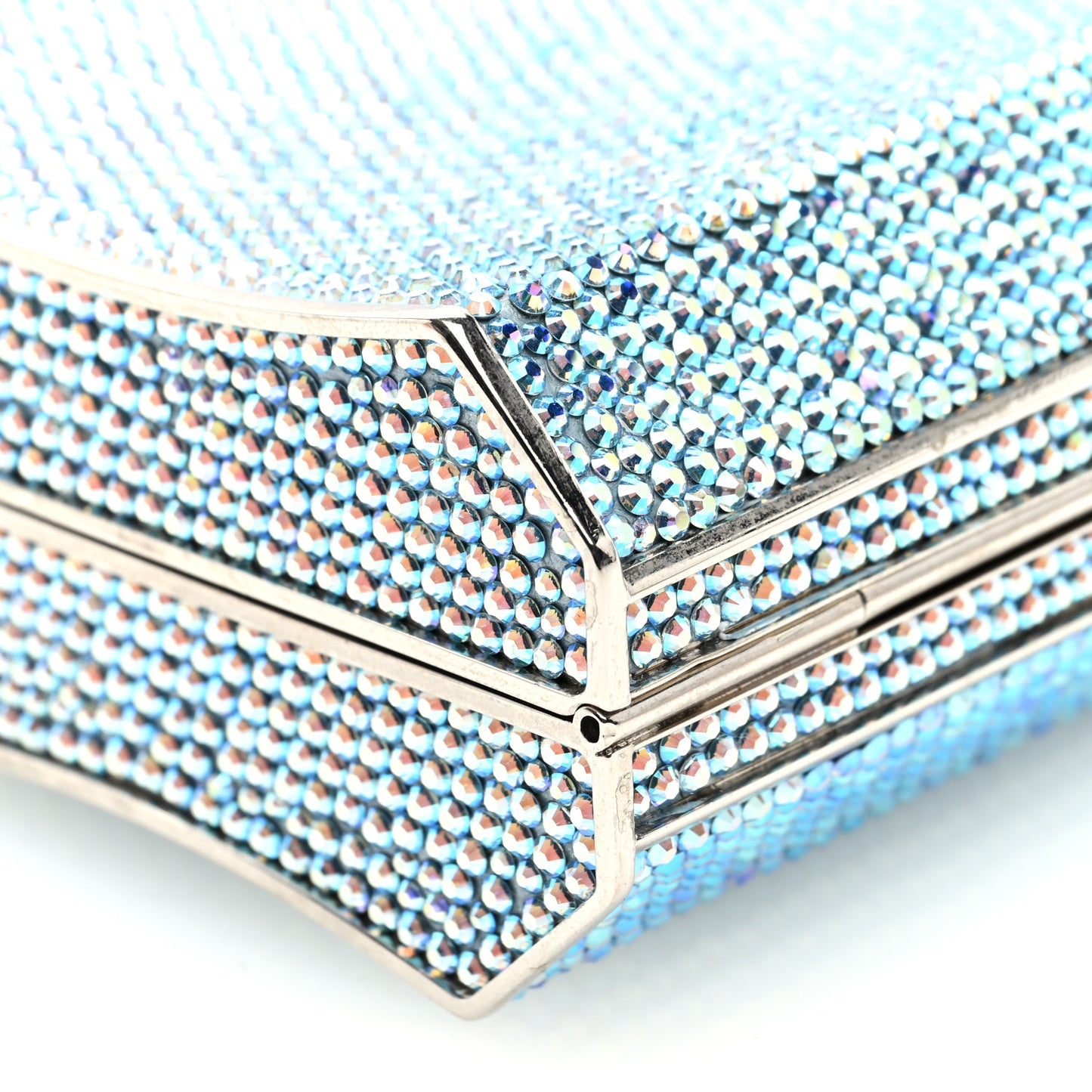 Swarovski Crystal Minaudiere Clutch Blue