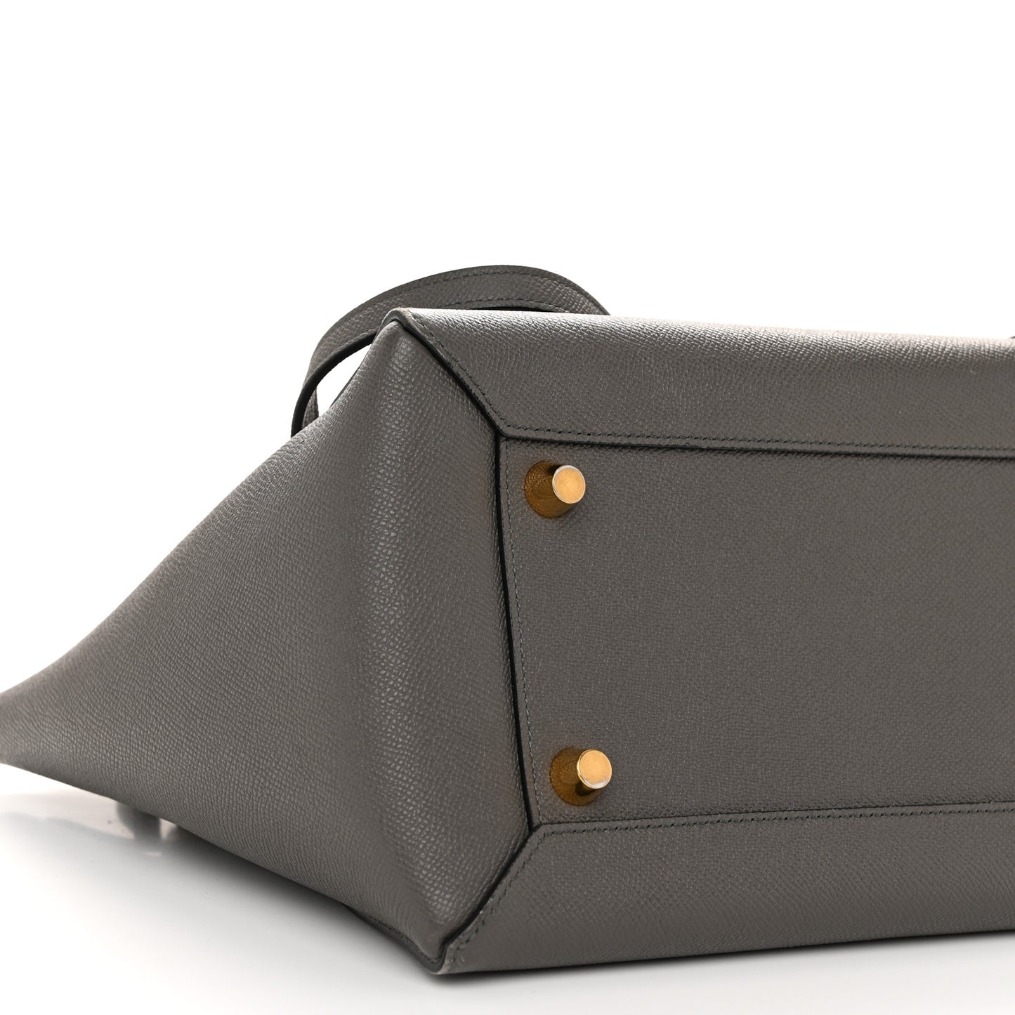 Grained Calfskin Mini Belt Bag Grey