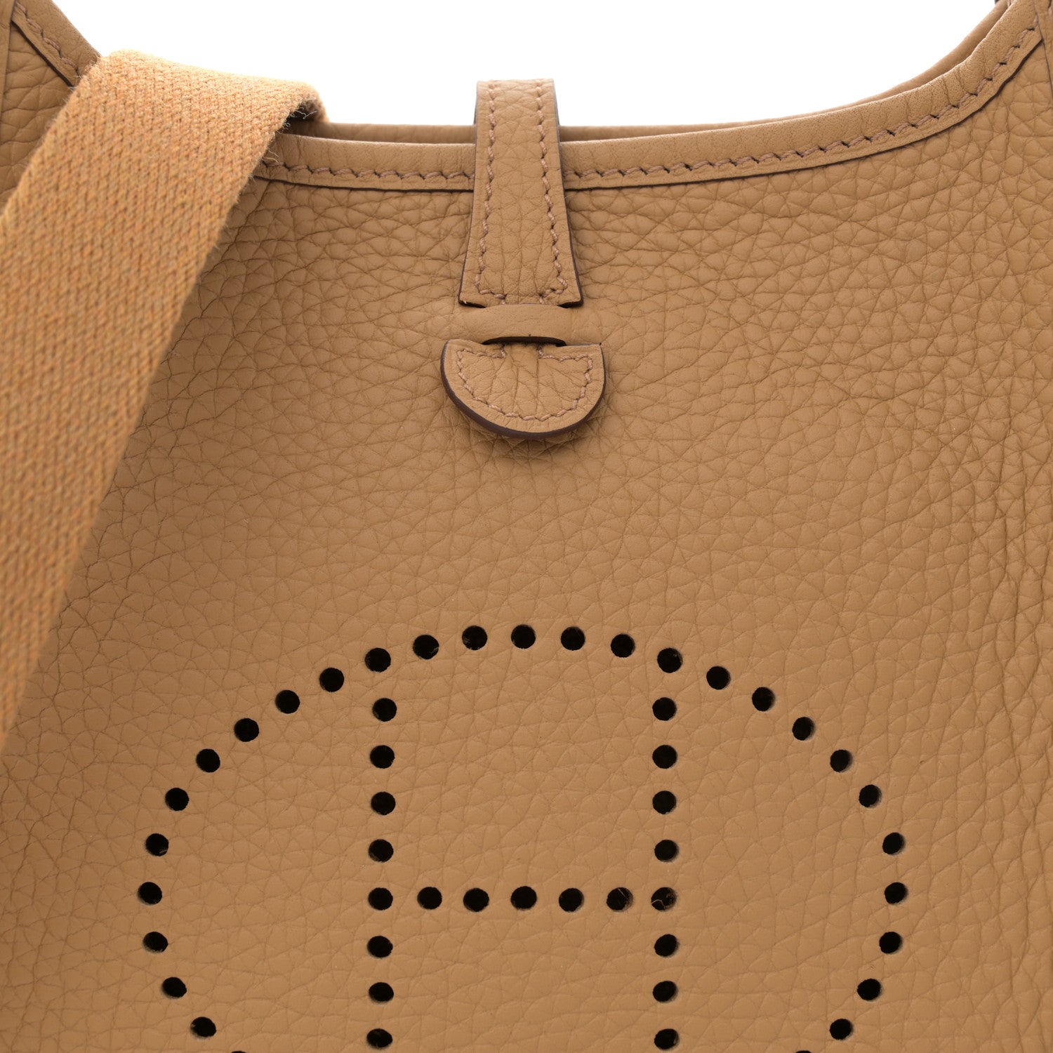 Hermes Taurillon Clemence Evelyne TPM Biscuit 8 of 11