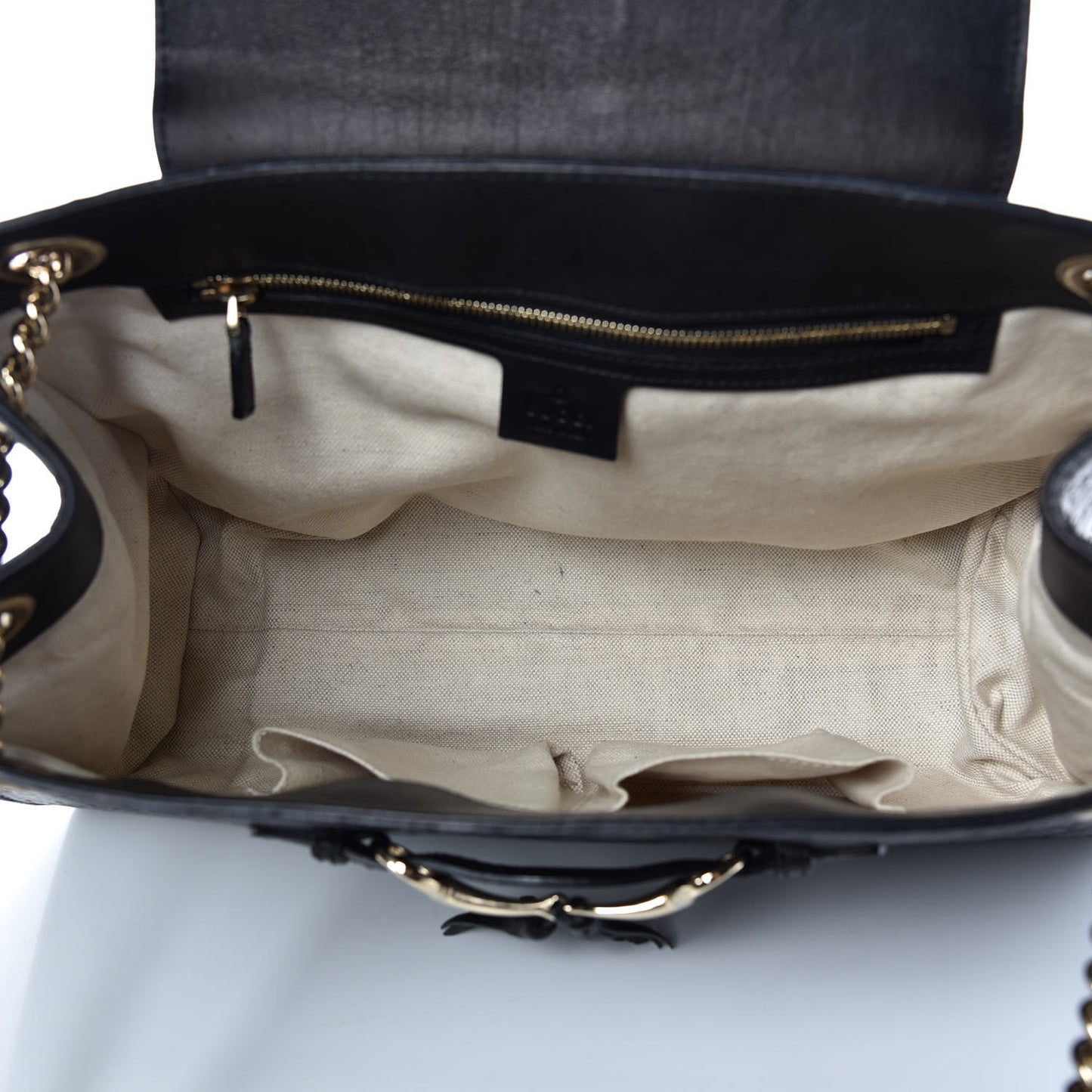 Guccissima Large Emily Chain Shoulder Bag Black