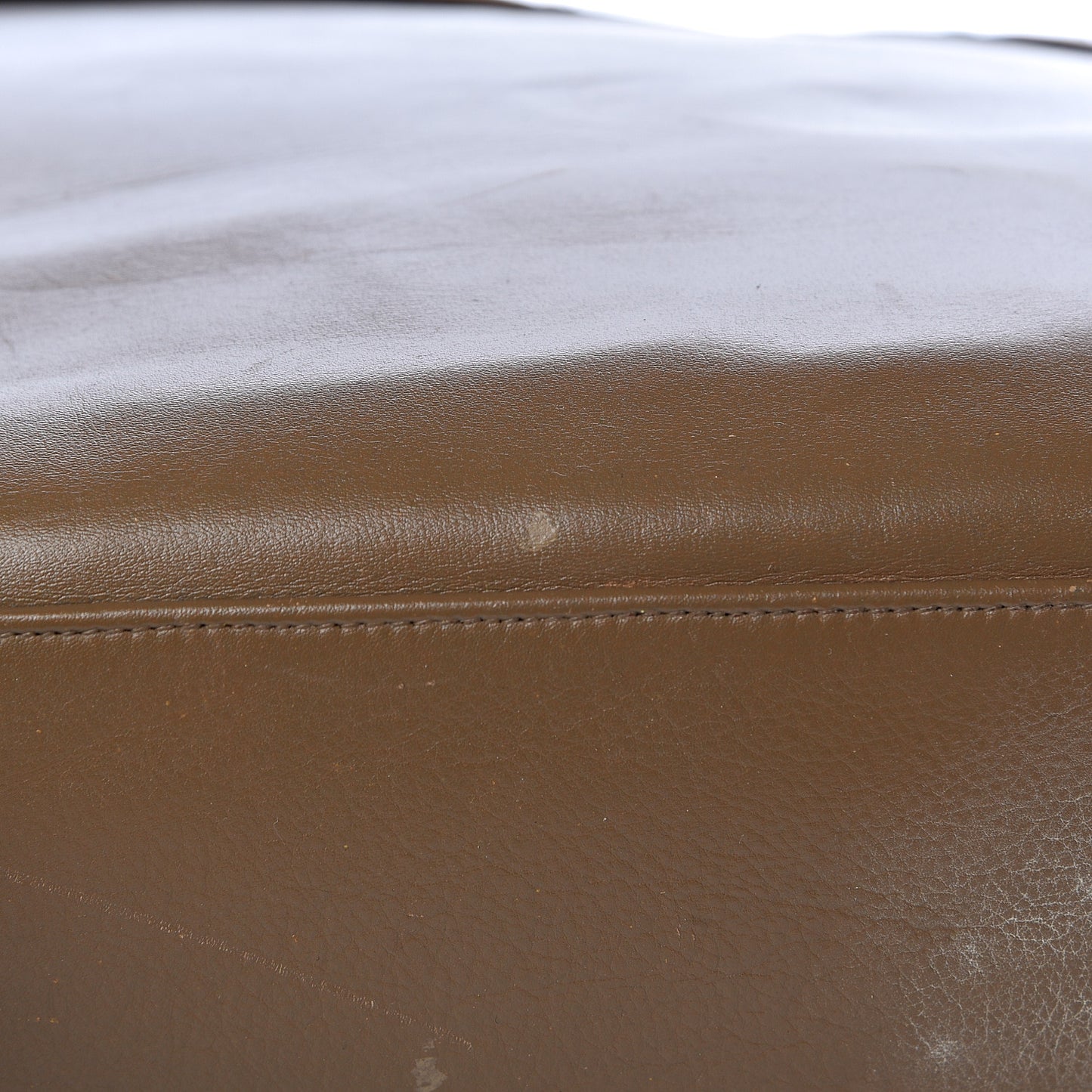 Lambskin Quilted Shopping Tote Brown