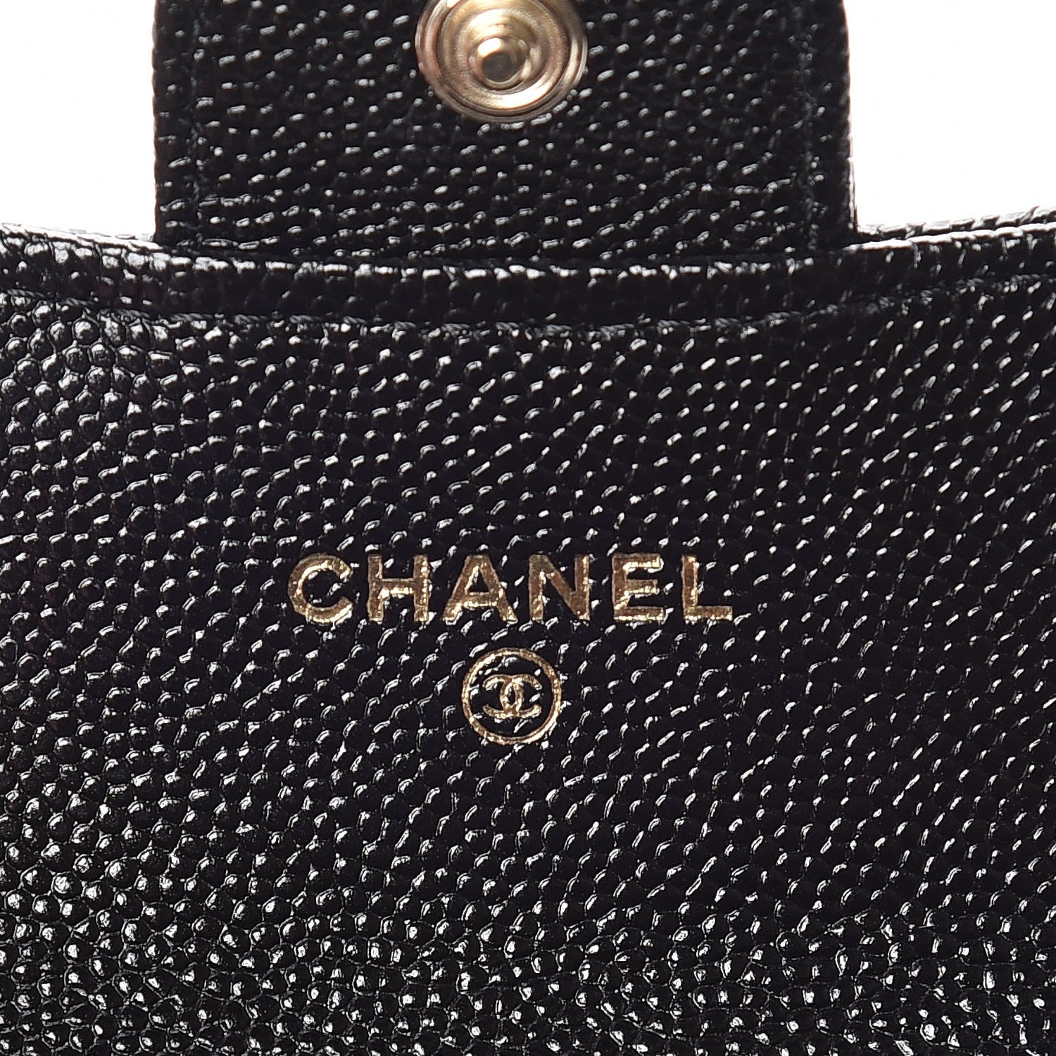 Chanel Caviar Quilted Flap Card Holder Wallet Black 6 of 9