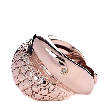 Damiani 10K Pink Gold Brown Diamond Gomitolo Band Ring 49 5 3 of 5
