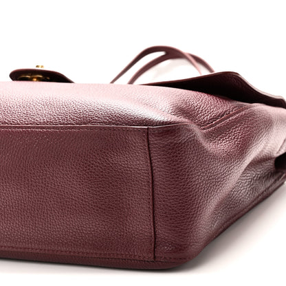 Chanel Grained Calfskin Small Souplissimo Maxi Flap Burgundy 10 of 11
