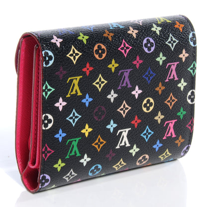 Louis Vuitton Monogram Multicolor Joey Wallet Black Grenade 4 of 8