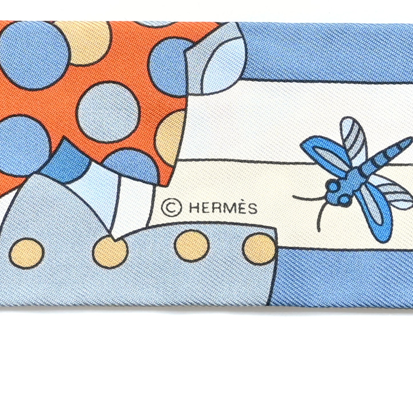 Silk Les Murmures De La Foret Twilly Bleu Jean Orange
