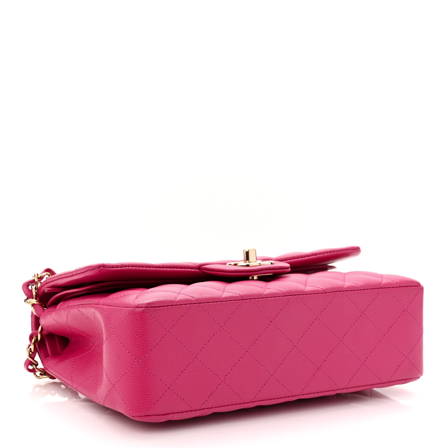 Chanel Caviar Quilted Small Double Flap Fuchsia 6 of 19