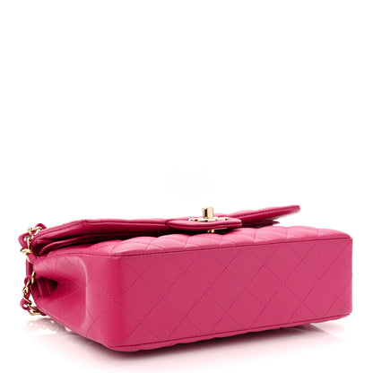 Chanel Caviar Quilted Small Double Flap Fuchsia 6 of 19