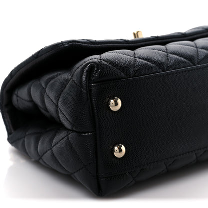 Chanel Caviar Quilted Mini Coco Handle Flap Black 10 of 11