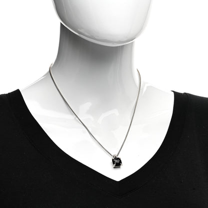 David Yurman Sterling Silver Diamond Black Onyx 11mm Chatelaine Pendant Necklace 2 of 4