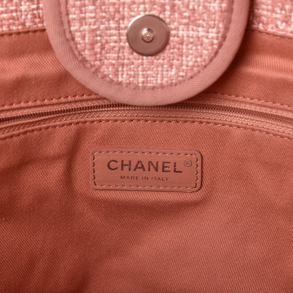 Chanel Straw Lurex Large Deauville Tote Pink 6 of 10