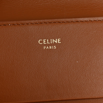 Celine Canvas Triomphe Compact Triomphe Wallet With Coin Purse Tan 7 of 11