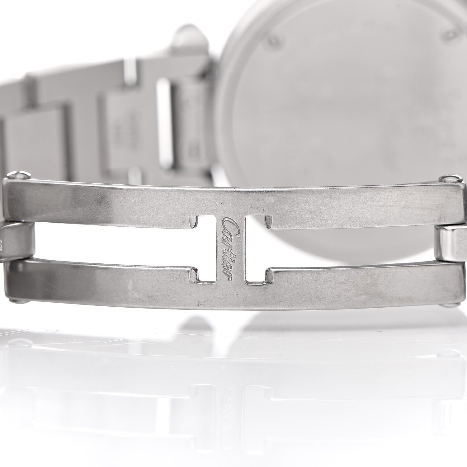 Cartier Stainless Steel 27mm Miss Pasha Quartz Watch Silver 8 of 9
