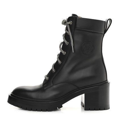 Hermes Calfskin Bridge Ankle Boots 39 Black 1 of 8