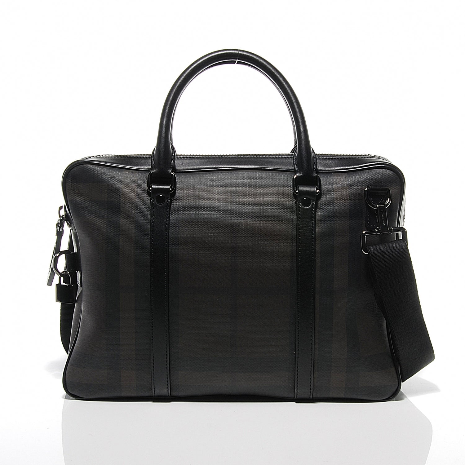 Burberry Smoked Check Newburg Briefcase 53131 – FASHIONPHILE