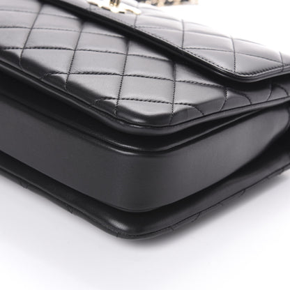 Chanel Lambskin Quilted Medium Trendy CC Flap Dual Handle Bag Black 10 of 10