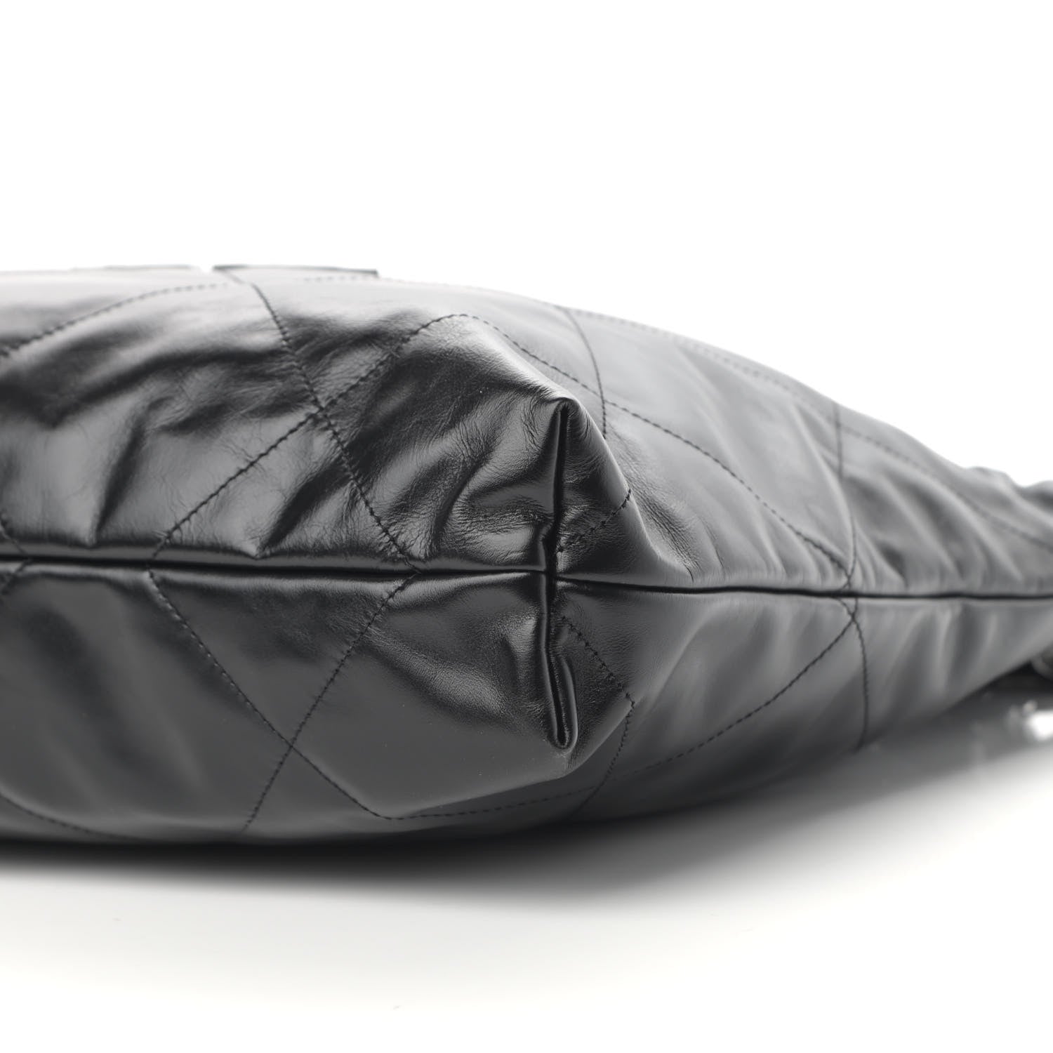 Chanel Shiny Calfskin Quilted Chanel 22 So Black 9 of 9