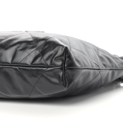 Chanel Shiny Calfskin Quilted Chanel 22 So Black 9 of 9