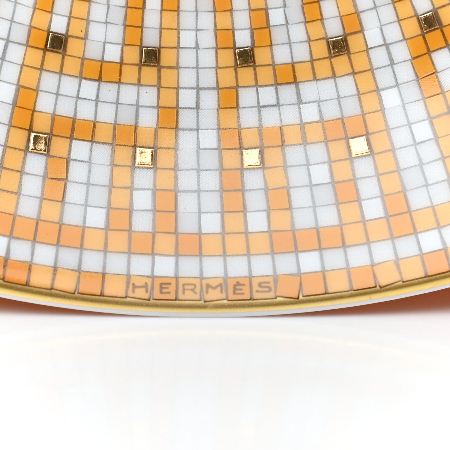 Hermes Porcelain Mosaique au 24 Dessert Plate 8.3 4 of 5