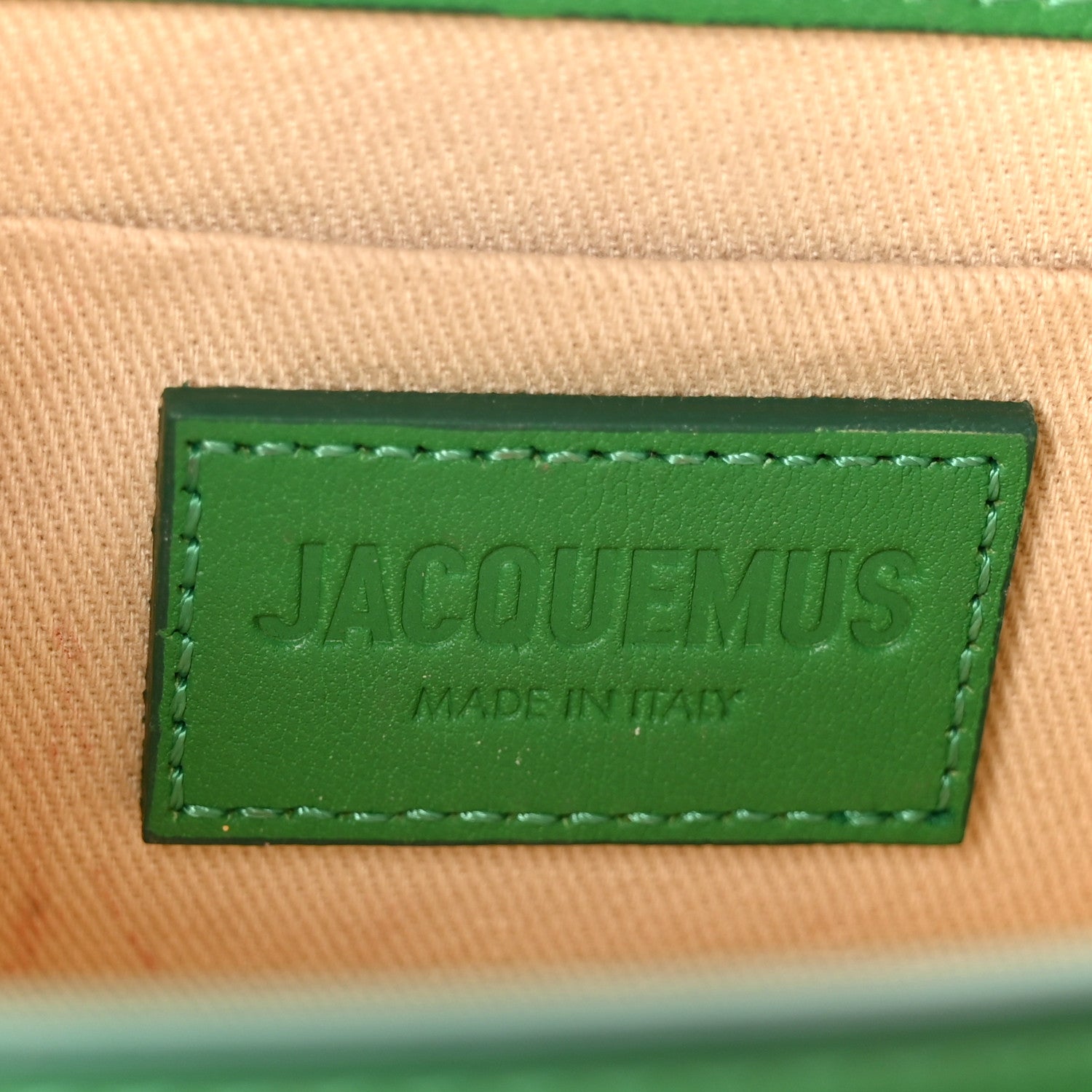 Jacquemus Smooth Calfskin Le Chiquito Long Green 6 of 9