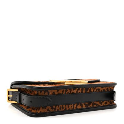 Christian Dior Calfskin Pony Hair Leopard Print Miss Dior Flap Black 4 of 10