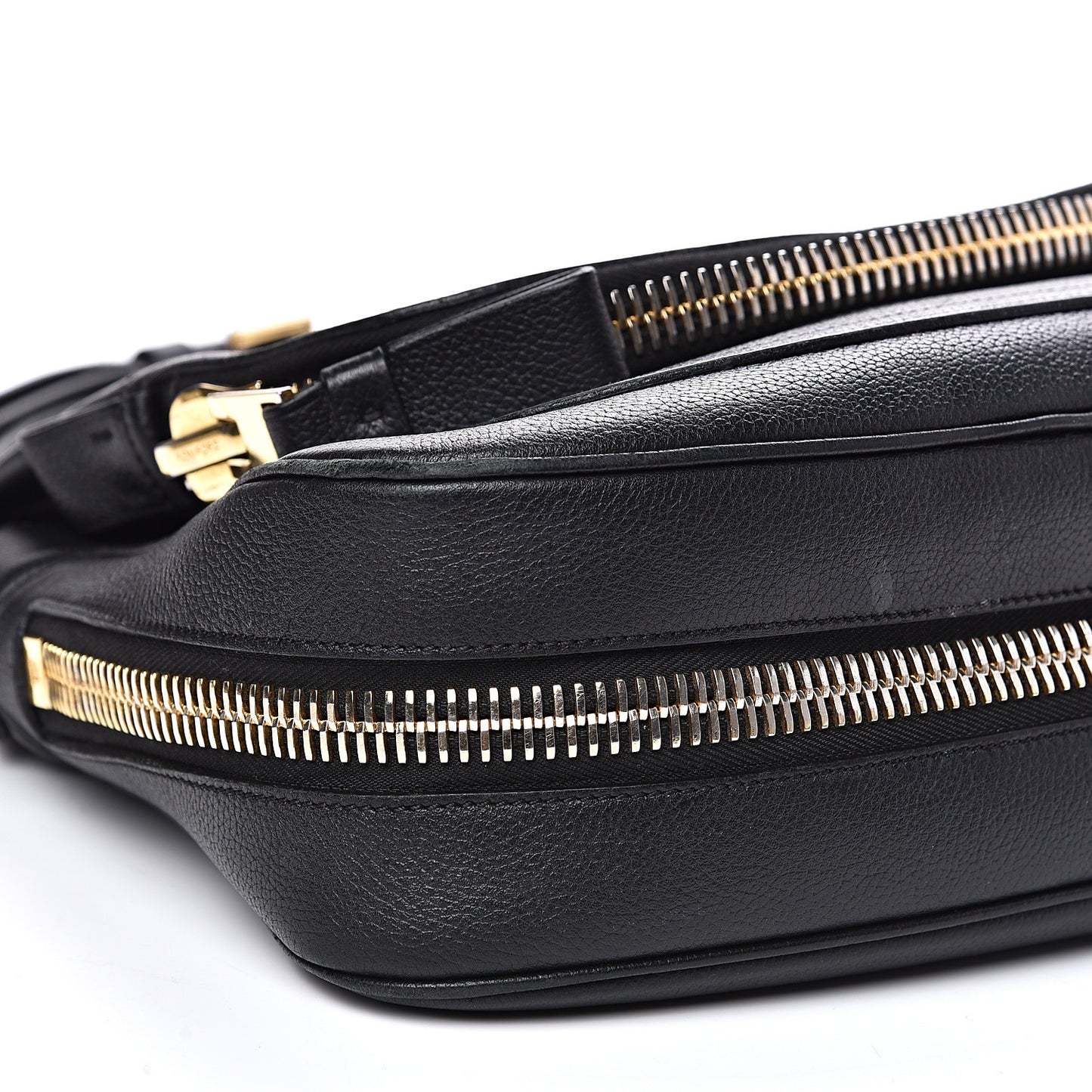 Grained Calfskin Medium Jennifer Crossbody Bag Black