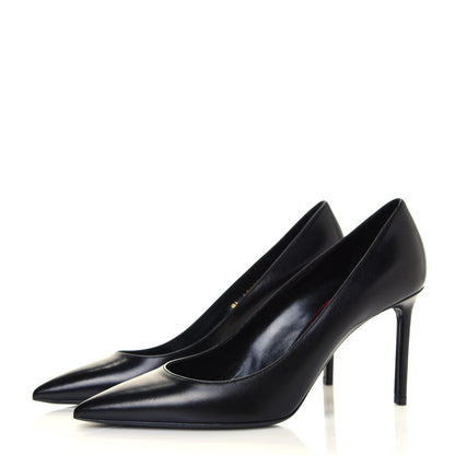 Saint Laurent Kitten Heel Pumps 39 Black 3 of 7